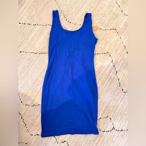 Fashion Lover Royal Blue Body Con Fitted Mini Tank Dress Women’s Large